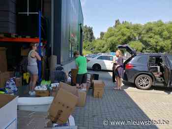 Konvooi met hulpgoederen welkom in buurt Durbuy