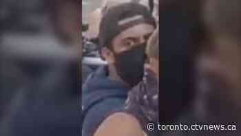 Toronto Police searching for suspect after officer allegedly assaulted outside station