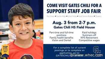 Gates Chili CSD to host job fair, looking to fill more than 60 support staff positions