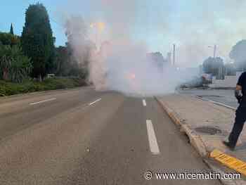 Armé d’une barre de fer, il met le feu sur la route du bord de mer à Saint-Laurent