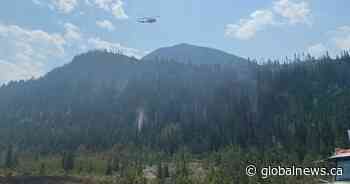 Crews battle wildfire west of Calgary near Lac Des Arcs