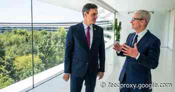 Tim Cook meets with prime minister of Spain at Apple Park