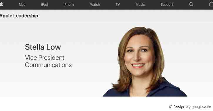 Apple updates Leadership website to officially add Stella Low as its new VP of communications