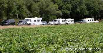 Plus d'une soixantaine de caravanes des gens du voyages s'installent sur un terrain privé à Mouans-Sartoux