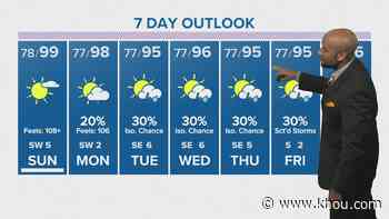 Houston forecast: Hot temps here to stay Sunday - KHOU.com