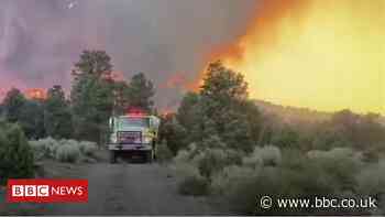 Wildfires spread from California to Nevada