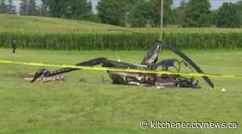 Pilot in hopsital with serious injuries after helicopter crash in Brantford, Ont.