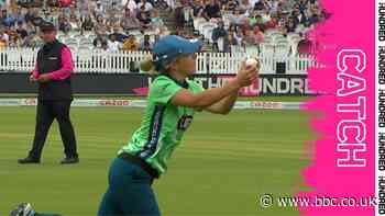 The Hundred - London Spirit v Oval Invincibles: Naomi Dattani falls to running catch from sub fielder Eva Gray