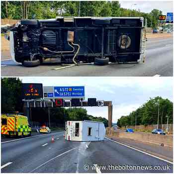 'Drink driver' flipped motorhome causing long delays on M60 - The Bolton News