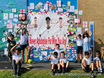 Bolton schoolchildren create their own Marcus Rashford mural - The Bolton News