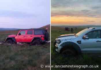 Cars got stuck while causing 'extensive damage' while illegally off-roading