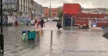 London floods: ‘Anyone got a boat?’ Streets in Hackney Wick turned into rivers by flash floods - My London