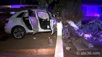 Shooting suspects escape after crashing car in central Fresno during chase