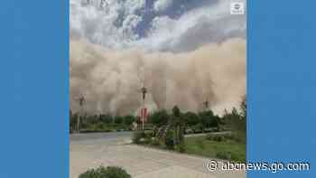 WATCH:  Huge sandstorm engulfs China city