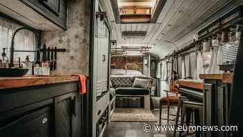 This architecture student has converted an old school bus into a tiny home - Euronews