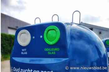 Groene glasbollen Igean kleuren blauw