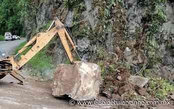 Cae roca de 10 toneladas a carretera - El Sol de Tulancingo