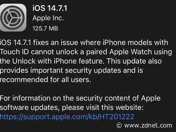 iOS 14.7.1 is out