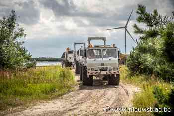 Trilwagens zoeken heet water in diepe ondergrond Lommel
