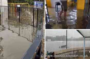 Flash floods cause Worcester Park FC to close for clean-up