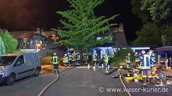 Reihenhaus durch Feuer unbewohnbar - WESER-KURIER