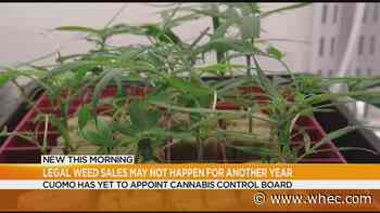 Legal NY weed sales may not happen for another year