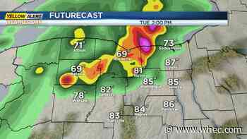 Yellow Alert for strong to severe storms Tuesday afternoon