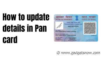 How to update details in PAN card