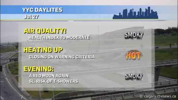 Hot and smoky for the next few days in Calgary
