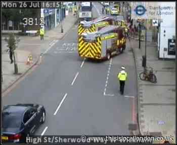 Firefighters free trapped man after West Wickham lorry crash