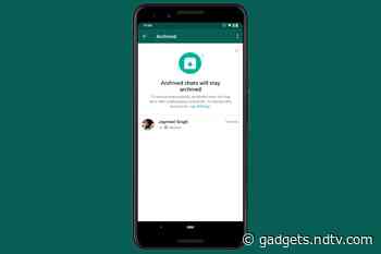 WhatsApp Users Can Now Keep Archived Chat Threads Tucked Away Forever, Even if They Get a New Message