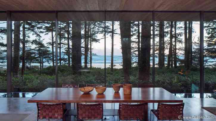 Olson Kundig perches Canadian beach home on stilts among the forest