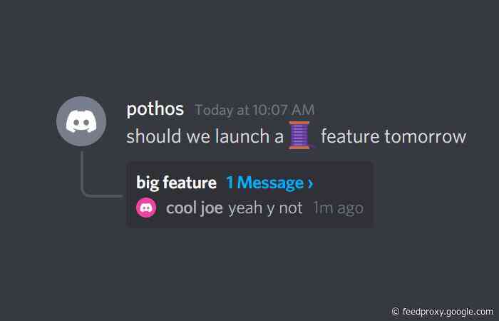 New Discord Threads conversation feature arrives tomorrow