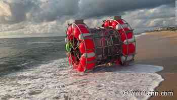 Man's plan to walk on water from Florida to NY in floating 'bubble' ends after less than a day