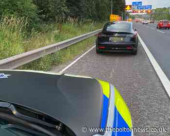 M60: Driver detained after testing positive for cannabis near Bolton - The Bolton News