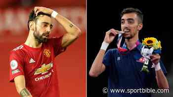 Olympic Medalist Responds To People Saying He Looks Like Bruno Fernandes - SPORTbible