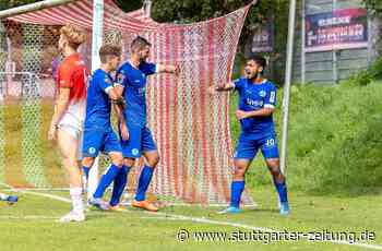 Stuttgarter Kickers siegen bei TSG Tübingen - Die Blauen ziehen in die zweite Runde ein - Stuttgarter Zeitung
