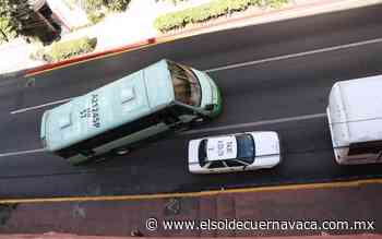 Transporte público al 80% por semáforo amarillo - El Sol de Cuernavaca