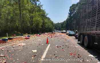 Tráiler se accidenta en la carretera México-Cuernavaca - El Sol de Cuernavaca