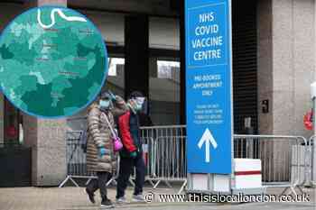 Lowest Covid-19 vaccination rates in south east London