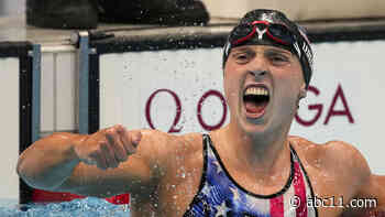 USA makes swim history in Tokyo; Katie Ledecky wins 1st women's 1,500 freestyle