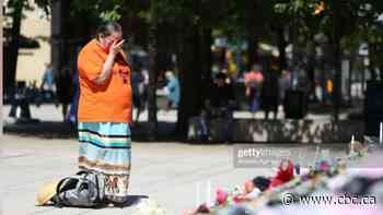 Residential school mourner 'confused and hurt' that her image is being sold online