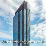 Ghelamco's complete skyscraper with ‘dragon skin’ facade