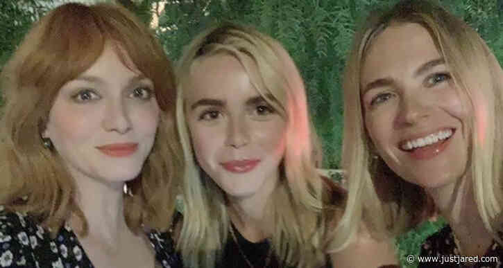 January Jones & Christina Hendricks Have 'Mad Men' Reunion With Kiernan Shipka - See All The Photos!