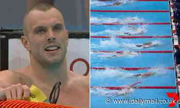Kyle Chalmers wins SILVER in 100m freestyle after sprint with American champ Caeleb Dressel