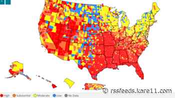 The CDC recommends wearing masks indoors in these Minnesota counties