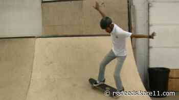 Just like an Olympic skateboarder, KARE 11's Guy Brown puts his wheels to the pavement