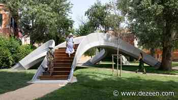 Zaha Hadid Architects creates unreinforced 3D-printed concrete bridge at Venice Architecture Biennale - Dezeen