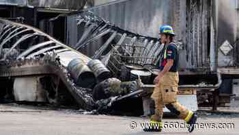 Three seriously injured in fire at SE Calgary loading dock - 660 News