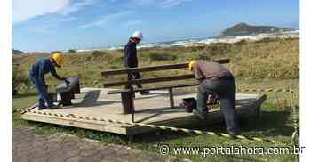 Decks das praias de Imbituba começam a ser revitalizados à espera dos visitantes de inverno e verão - Portal AHora